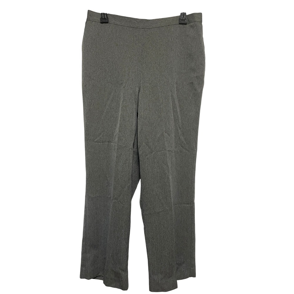 Alfred Dunner Pants‎ Womens Size 14 Gray Pull On Elastic Waist